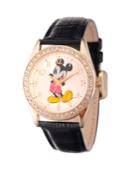 Disney Mickey Mouse Men's Gold Alloy Glitz Watch