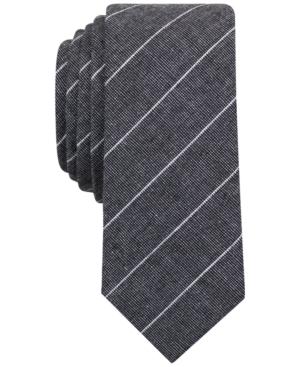Penguin Men's Johnnie Striped Neat Skinny Tie