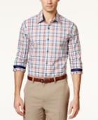 Tasso Elba Men's Fancy Multi-checked Long-sleeve Shirt, Only At Macy's
