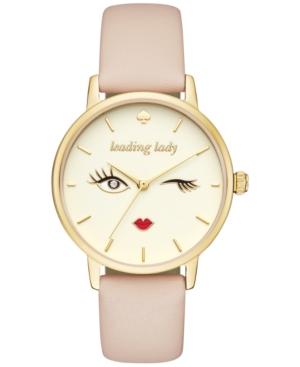 Kate Spade New York Women's Metro Vachetta Leather Strap Watch 34mm Ksw1210