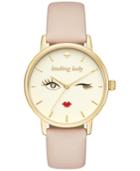 Kate Spade New York Women's Metro Vachetta Leather Strap Watch 34mm Ksw1210
