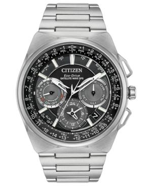 Citizen Eco-drive Men's Chronograph Satellite Wave Titanium Bracelet Watch 45mm