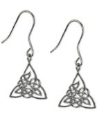 Giani Bernini Filigree Triangle Drop Earrings In Sterling Silver, Only At Macy's