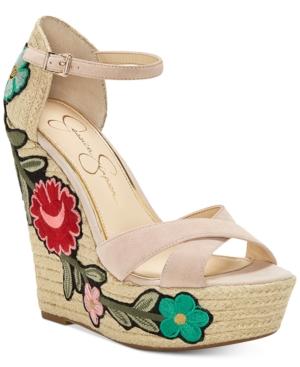 Jessica Simpson Apella Patch Wedge Sandals Women's Shoes