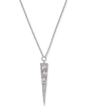 Diamond Arrow 17-1/2 Pendant Necklace (3/8 Ct. T.w.) In 14k White Gold