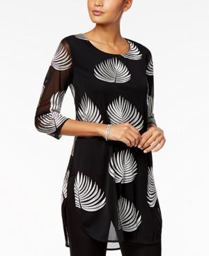 Alfani Embroidered Tunic, Created For Macy's