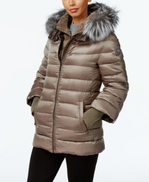 1 Madison Expedition Fox-fur-trim 2-in-1 Puffer Coat