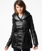 Kenneth Cole Belted Quilted Puffer Jacket