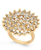 Inc International Concepts Gold-tone Pave Flower Ring, Created For Macy's