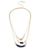 Kenneth Cole New York Gold-tone Beaded Triple-layer Necklace