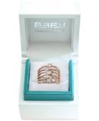 Effy Limited Edition Pave Rose Diamond Bezel Ring (3/4 Ct. T.w.) In 14k Rose Gold