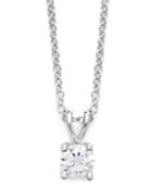 X3 Certified Diamond Pendant Necklace In 18k White Gold (1/2 Ct. T.w.)