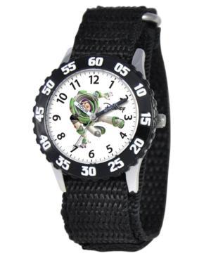 Disney Watch, Kid's Buzz Lightyear Time Teacher Black Velcro Strap 31mm W000060