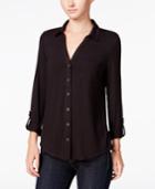 Maison Jules Roll-tab-sleeve Shirt, Only At Macy's