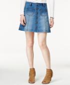 American Rag Button-front Light Wash Denim Skirt, Only At Macy's