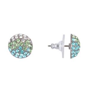 Nina Pave Button Small Earring