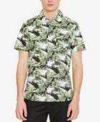 Kenneth Cole Reaction Men's Palm-print Pocket Shirt