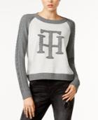 Tommy Hilfiger Cable-knit Graphic Sweater, Only At Macy's