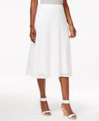 Alfred Dunner Blue Lagoon Eyelet-lace Skirt