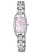 Pulsar Watch, Women's Crystal Accented Stainless Steel Bracelet Peg987