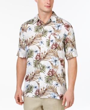 Tasso Elba Festive Floral Short-sleeve Shirt, Only At Macy's
