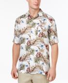 Tasso Elba Festive Floral Short-sleeve Shirt, Only At Macy's