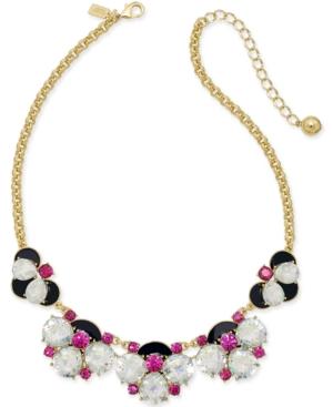 Kate Spade New York Gold-tone Floral Crystal Drama Necklace
