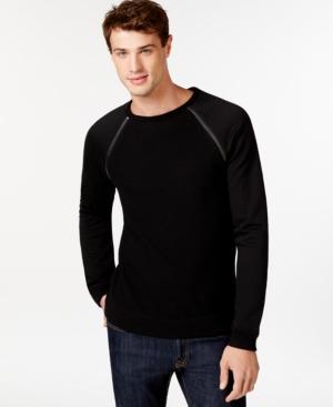 Guess Ribbed Zipper-detailed Pullover Sweater