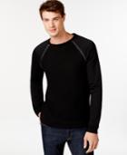 Guess Ribbed Zipper-detailed Pullover Sweater