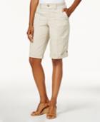 Style & Co Knit-waistband Bermuda Shorts, Only At Macy's