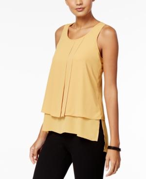 Alfani Pleated High-low Top, Created For Macy's
