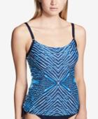 Calvin Klein Artemis Printed Tankini Top Women's Swimsuit