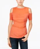 Guess Machelle Cold-shoulder Short-sleeve Top