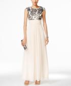 Vince Camuto Sequined Chiffon Dress