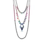Steve Madden Rainbow 3 Layered Necklace