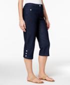 Karen Scott Petite Denim Capri Pants, Only At Macy's