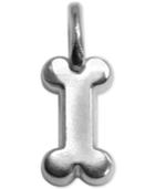 Alex Woo Mini Dog Bone Charm In Sterling Silver