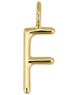 Sarah Chloe Amelia Mini Initial Charm In 14k Gold