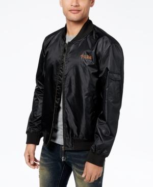 Lrg Men's Aloha Embroidered-logo Bomber Jacket