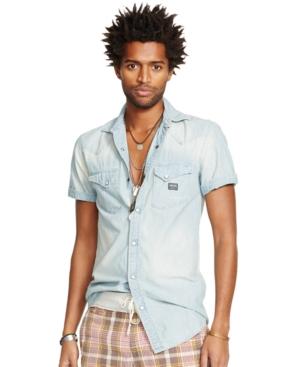 Denim & Supply Ralph Lauren Men's Chambray Western Shirt