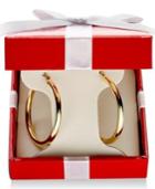 Signature Gold Hoop Earrings In 14k Gold