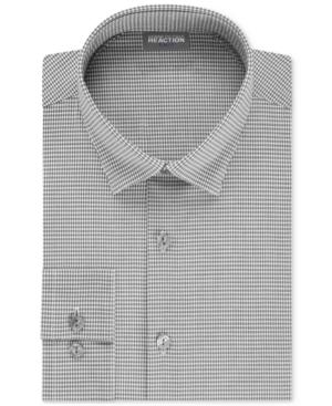 Kenneth Cole Reaction Fitted Techni-cole Stretch Solid Dress Shirt