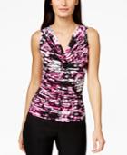 Calvin Klein Cowl-neck Printed Shell