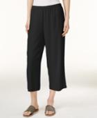 Eileen Fisher System Silk Crepe Cropped Pants, Regular & Petite