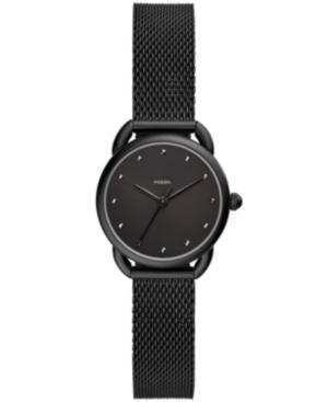 Fossil Women's Tailor Black Stainless Steel Mesh Bracelet Watch 26mm