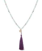 Lonna & Lilly Gold-tone Beaded Tassel Pendant Necklace