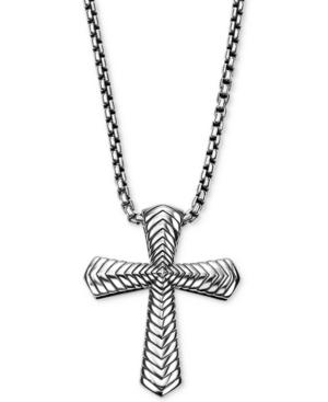 Scott Kay Men's Textured Pendant Necklace In Sterling Silver