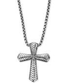 Scott Kay Men's Textured Pendant Necklace In Sterling Silver