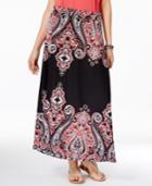 Inc International Concepts Petite Paisley-print Maxi Skirt, Created For Macy's