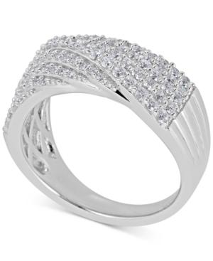 Diamond Diagonal Statement Ring (1 Ct. T.w.) In 14k White Gold